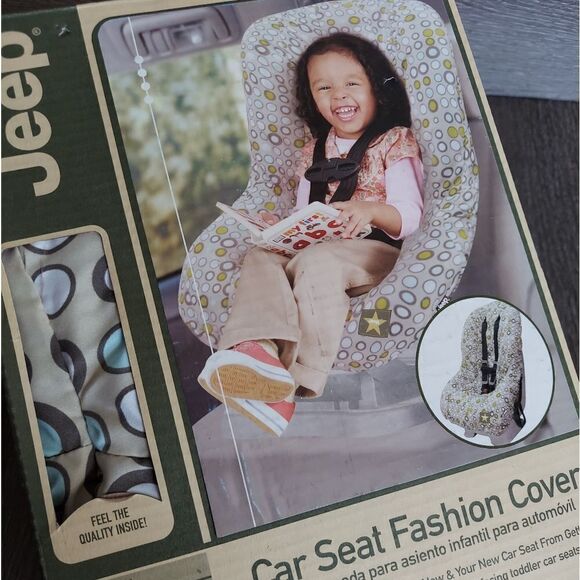 Jeep - Car Seat Fashion Cover - Gray, Polka Dot - Picture 4 of 6